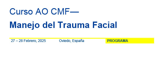 Banner Curso AO CMF— Manejo del Trauma Facial
