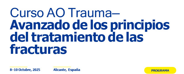 Banner Curso AO Trauma— Avanzado de los principios del tratamiento de las fracturas