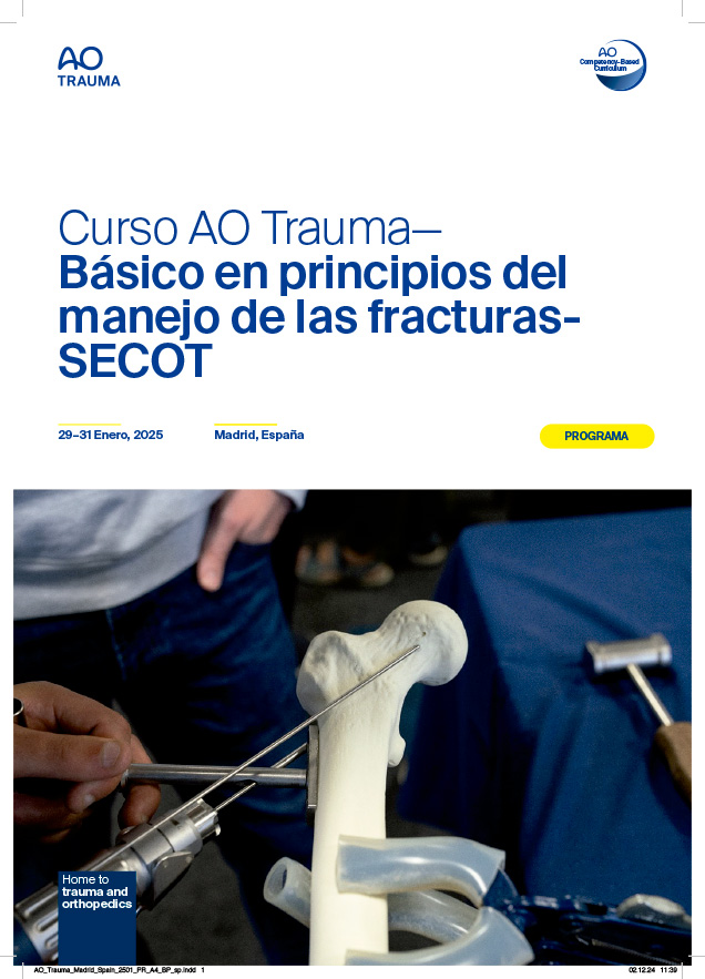 Cartel Curso AO Trauma— Básico en principios del manejo de las fracturas- SECOT