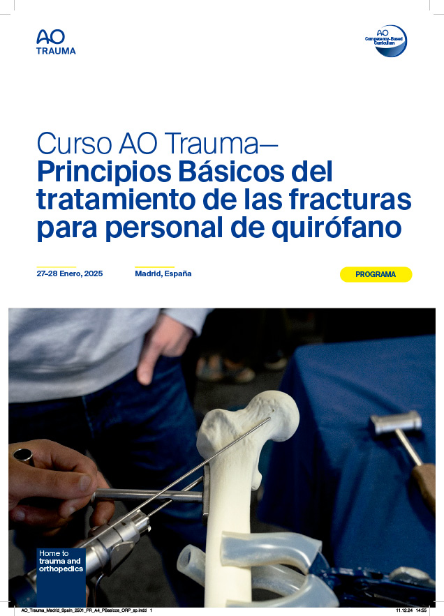 Cartel Curso AO Trauma— Principios Básicos del tratamiento de las fracturas para personal de quirófano
