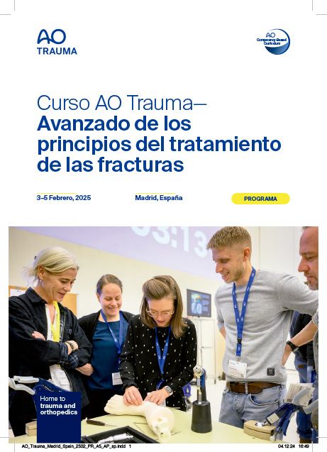 Cartel Curso AO Trauma— Avanzado de los principios del tratamiento de las fracturas