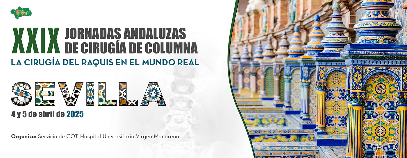 Banner XXIX Jornadas Andaluzas de Cirugía de la Columna