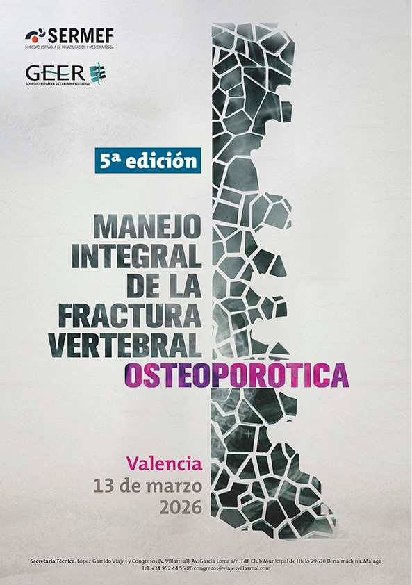 Cartel V Curso conjunto SERMEF-GEER: Manejo Integral de la Fractura Vertebral Osteoporótica